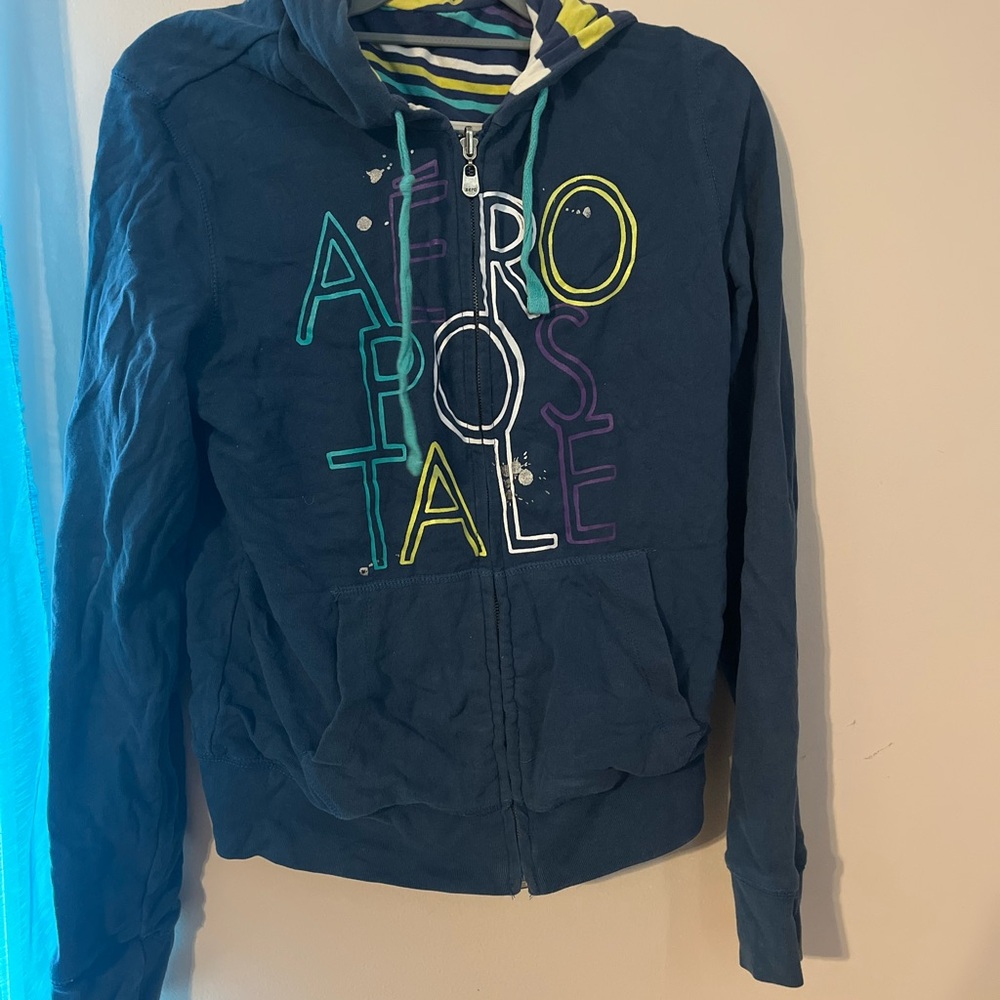 Aeropostale Kids Navy Hoodie Jacket